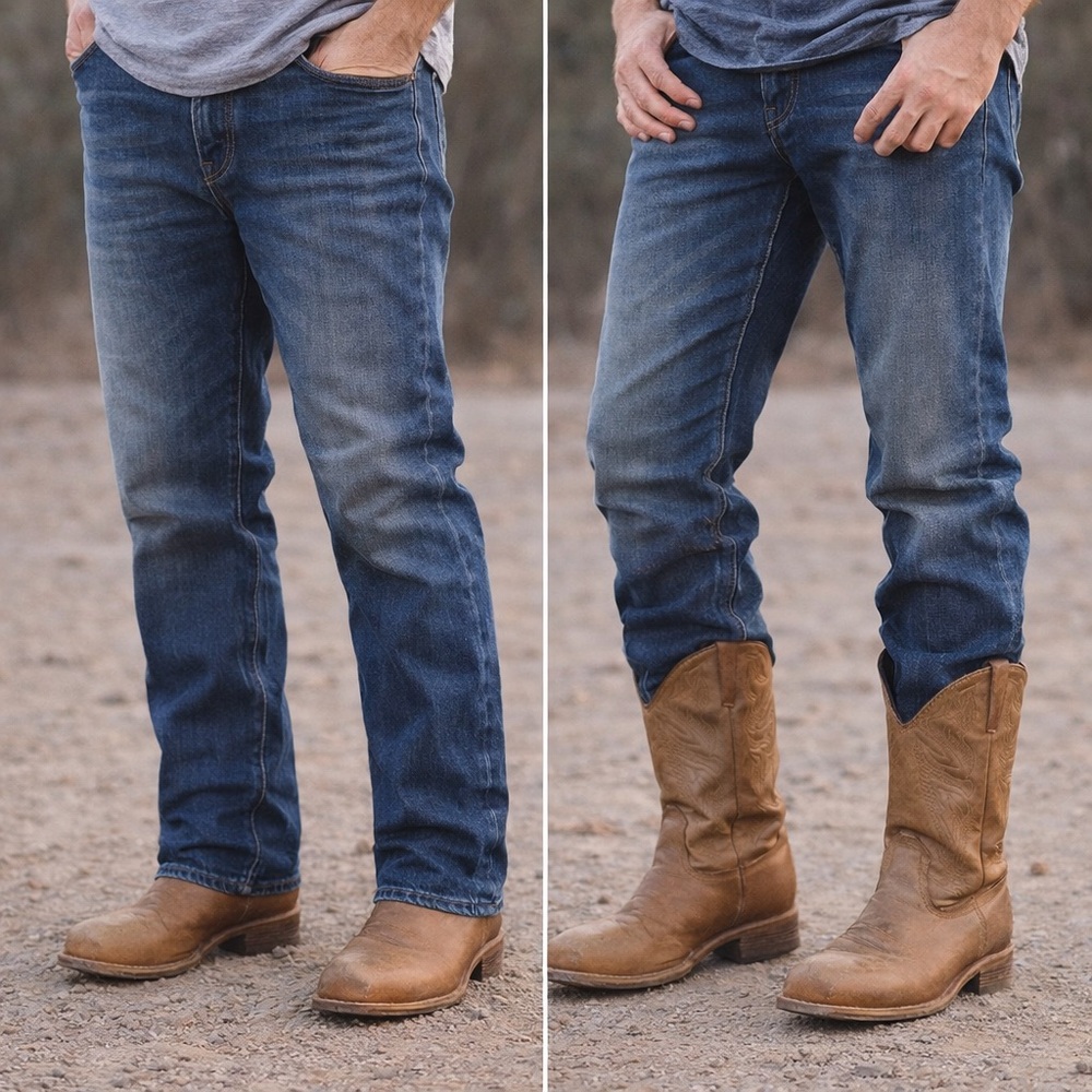 Irish Setter Tan Cowboy Western Boots Square-Toed